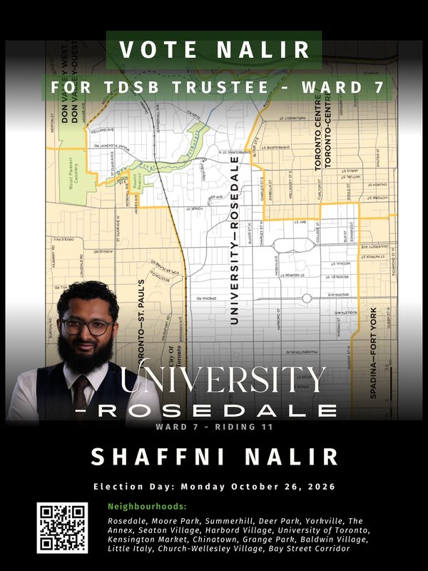 University-Rosedale neighbourhood map